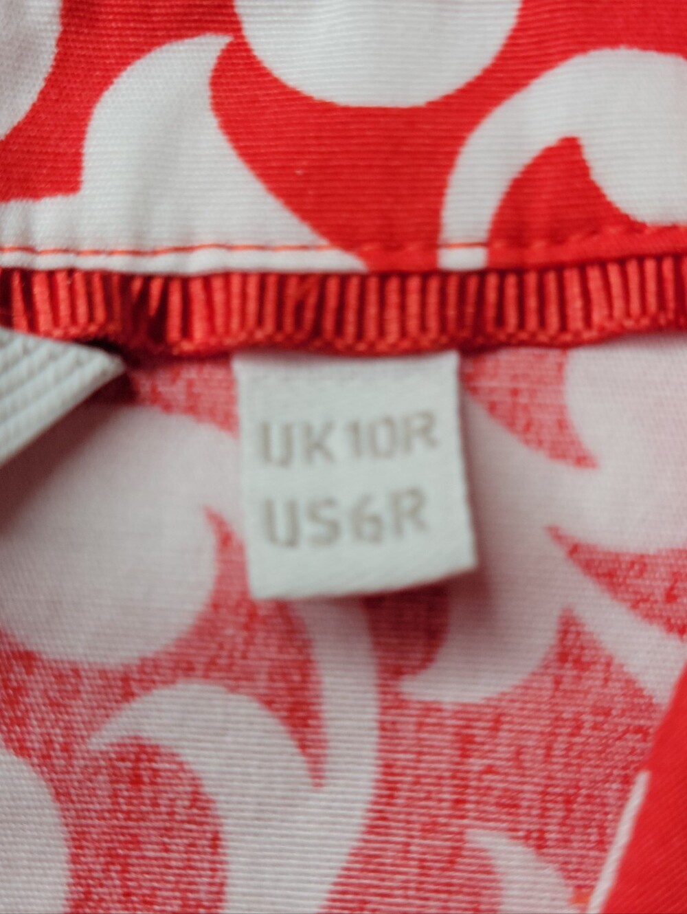 Boden Midi Shirt Dress Size 6 Coral White Full Front Hidden Buttons Pockets - Picture 6 of 12